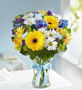 Sweet Baby Boy Bouquet – Blooms By Vickrey, Camp Hill PA