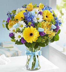 Sweet Baby Boy Bouquet – Blooms By Vickrey, Camp Hill PA