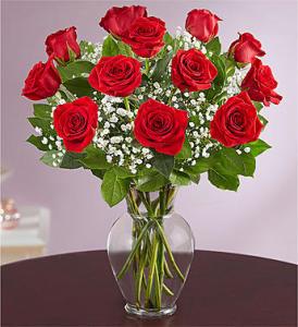 Red Rose Vase – Blooms By Vickrey, Camp Hill PA