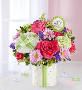 Happy Birthday Present Bouquet – Blooms By Vickrey, Camp Hill PA