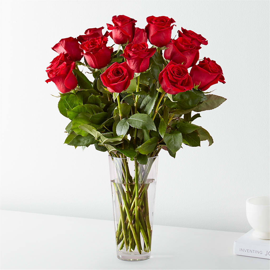 Long Stem Red Rose Bouquet – Blooms By Vickrey, Camp Hill PA