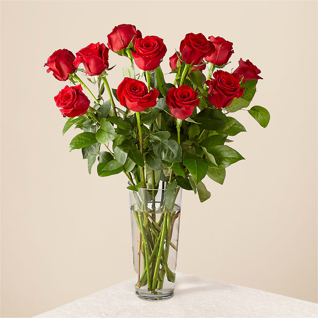 Long Stem Red Rose Bouquet – Blooms By Vickrey, Camp Hill PA