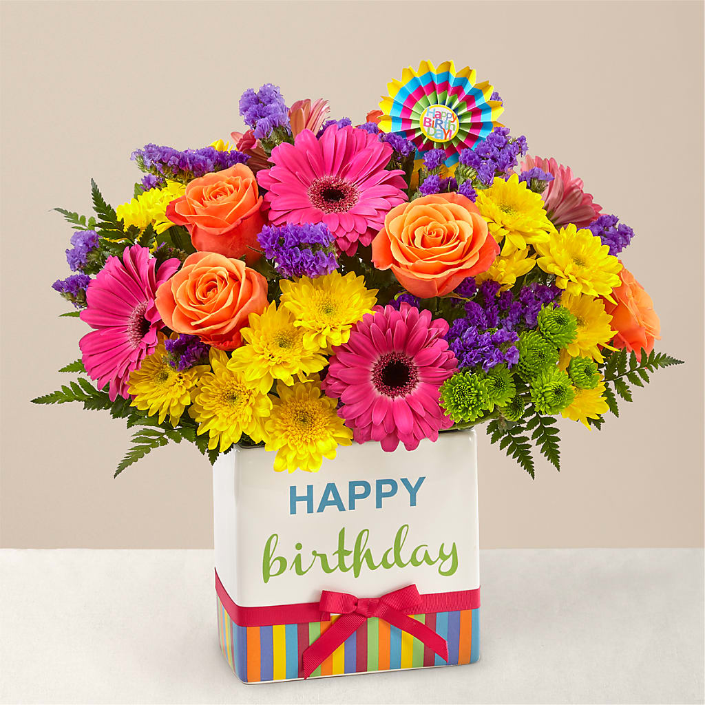 Birthday Brights Bouquet – Blooms By Vickrey, Camp Hill PA