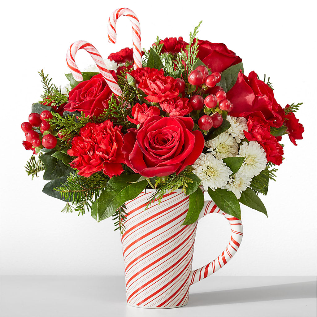 Peppermint Swirl Mug – Blooms By Vickrey, Camp Hill PA