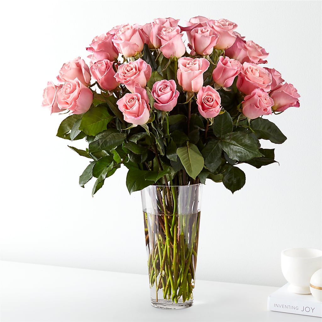 Long Stem Pink Rose Bouquet – Blooms By Vickrey, Camp Hill PA