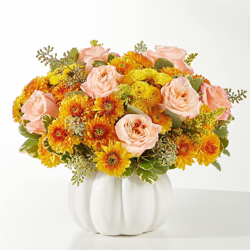Peachy Pumpkin – Blooms By Vickrey, Camp Hill PA