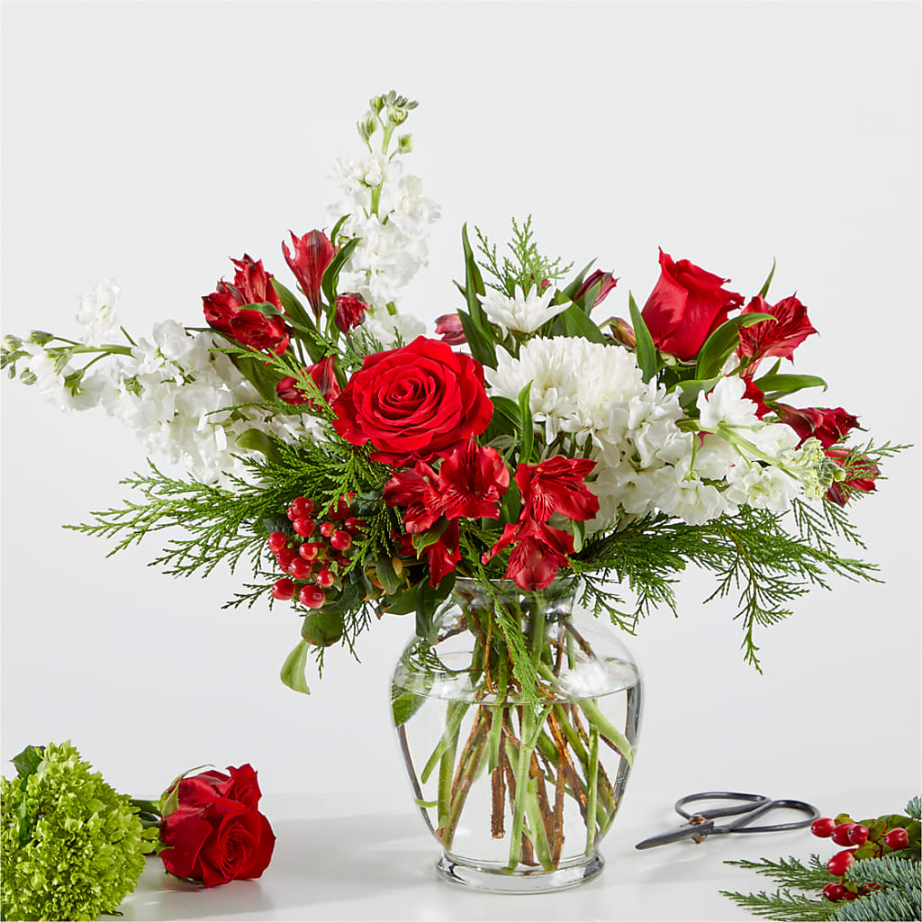 Merry Moment Bouquet – A Florist Original – Blooms By Vickrey, Camp Hill PA