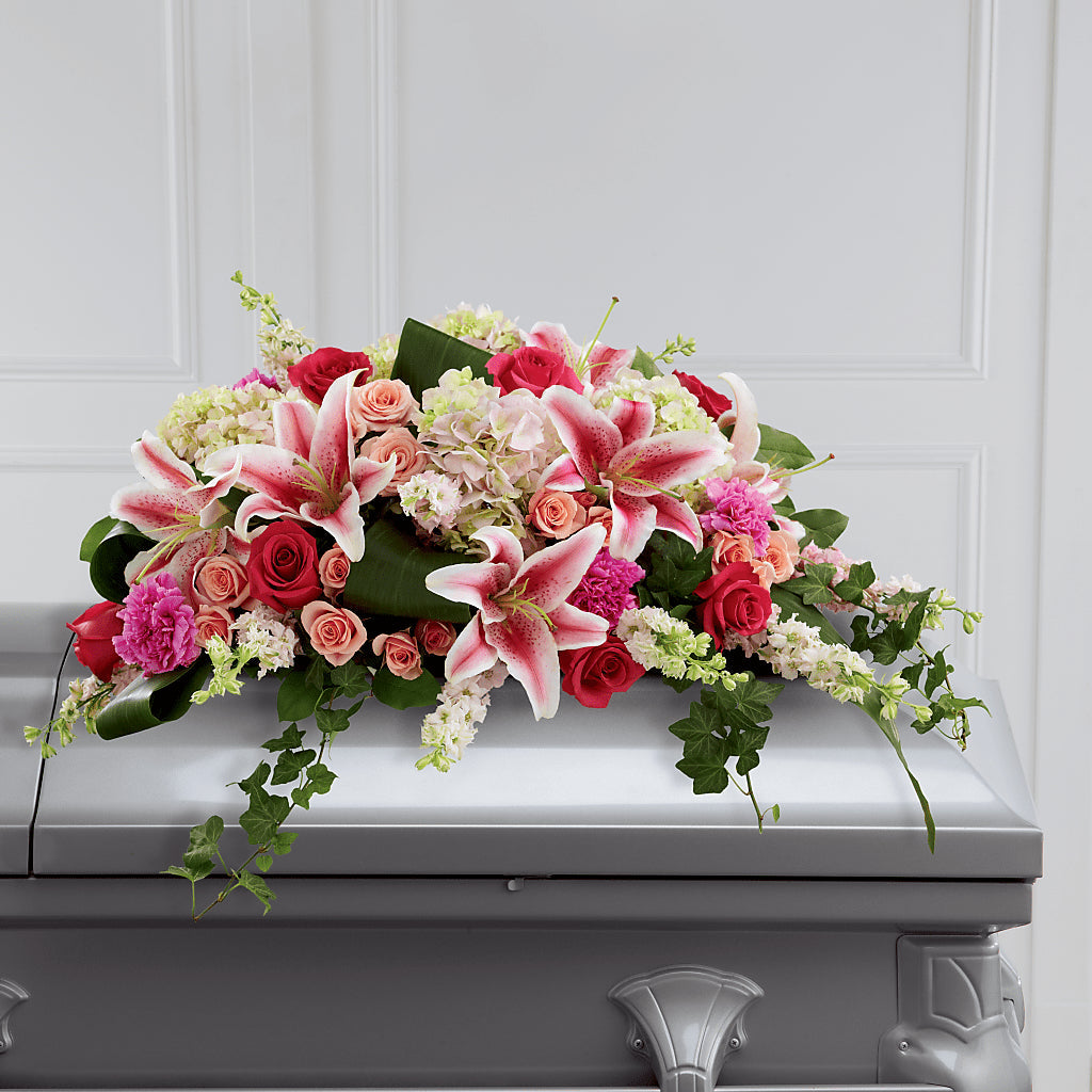 Splendid Grace Casket Spray – Blooms By Vickrey, Camp Hill PA