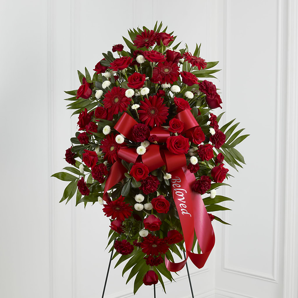 Treasured Memories Standing Spray – Blooms By Vickrey, Camp Hill PA