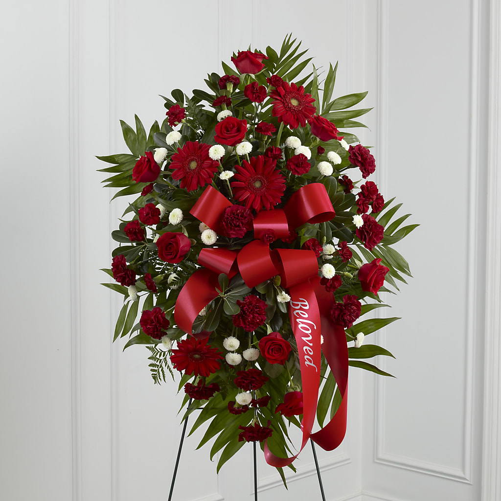 Treasured Memories Standing Spray – Blooms By Vickrey, Camp Hill PA