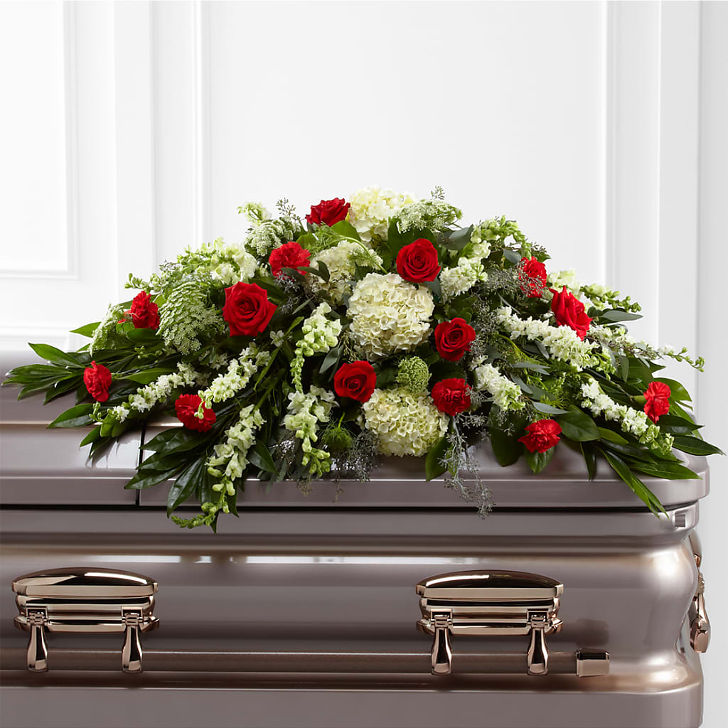 Sincerity Casket Spray – Blooms By Vickrey, Camp Hill PA