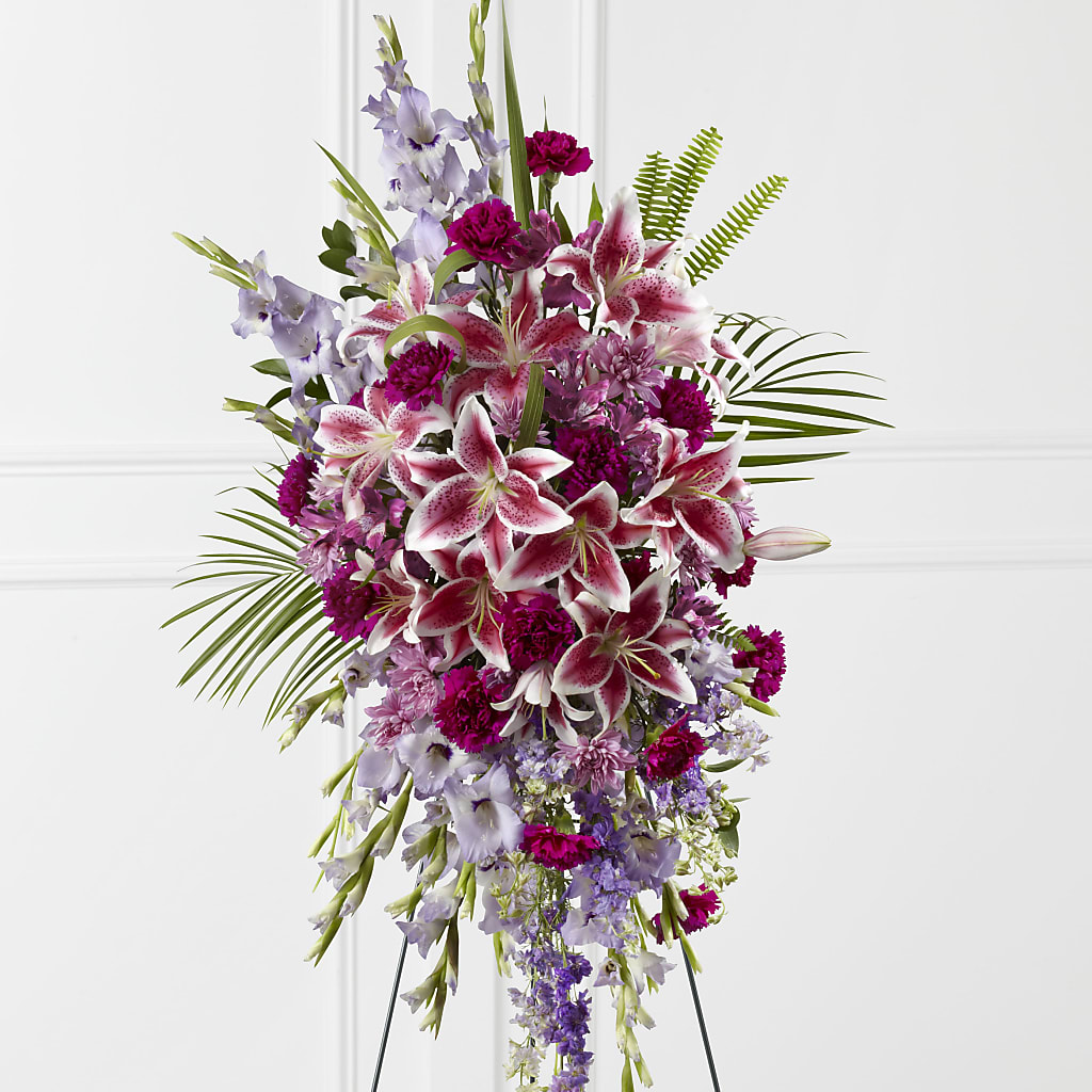 Tender Touch Standing Spray – Blooms By Vickrey, Camp Hill PA