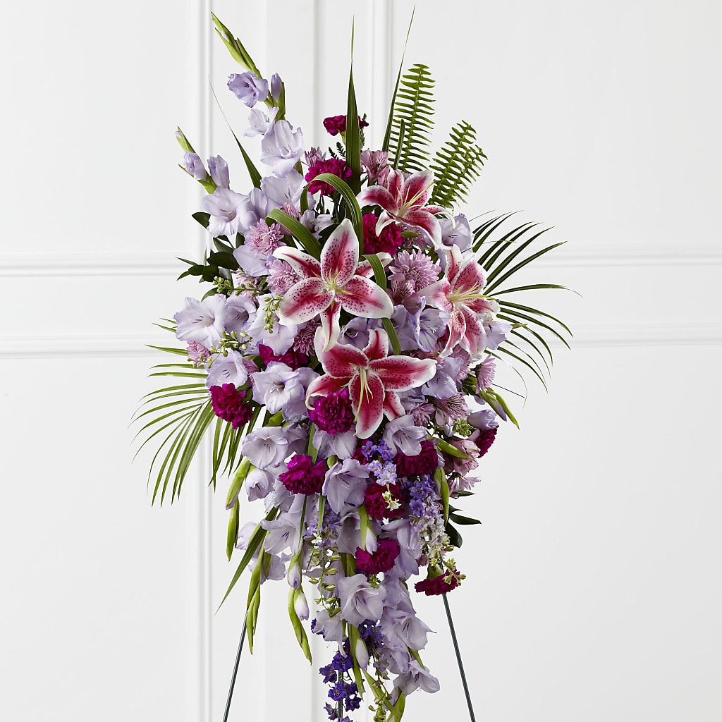 Tender Touch Standing Spray – Blooms By Vickrey, Camp Hill PA