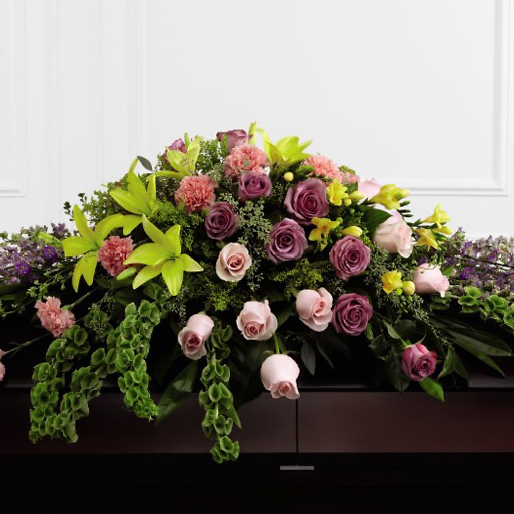 Forever Beloved Casket Spray – Blooms By Vickrey, Camp Hill PA