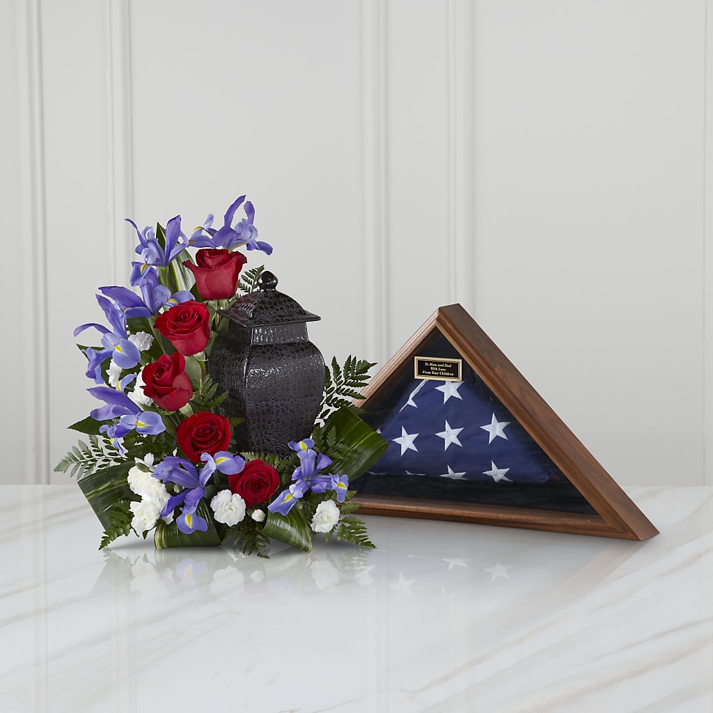 Patriotic Tribute Arrangement – Blooms By Vickrey, Camp Hill PA