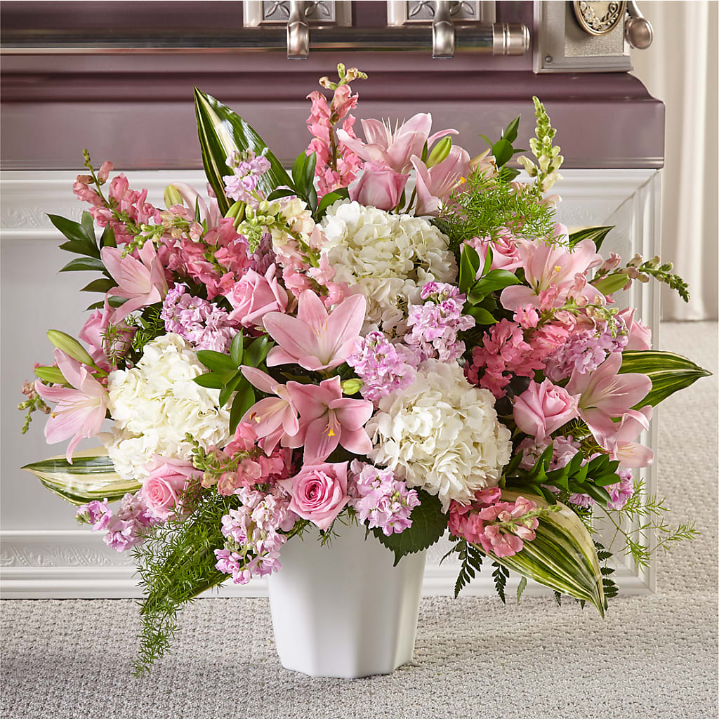 Simply Serene Floor Basket – Blooms By Vickrey, Camp Hill PA