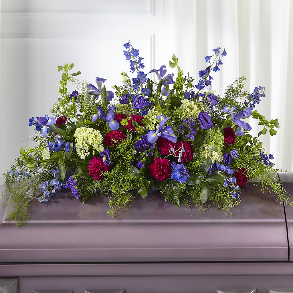 Always Treasured Casket Spray – Blooms By Vickrey, Camp Hill PA