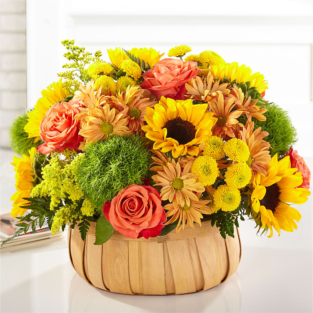 Harvest Sunflower Basket – Blooms By Vickrey, Camp Hill PA