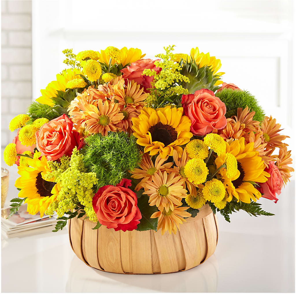 Harvest Sunflower Basket – Blooms By Vickrey, Camp Hill PA