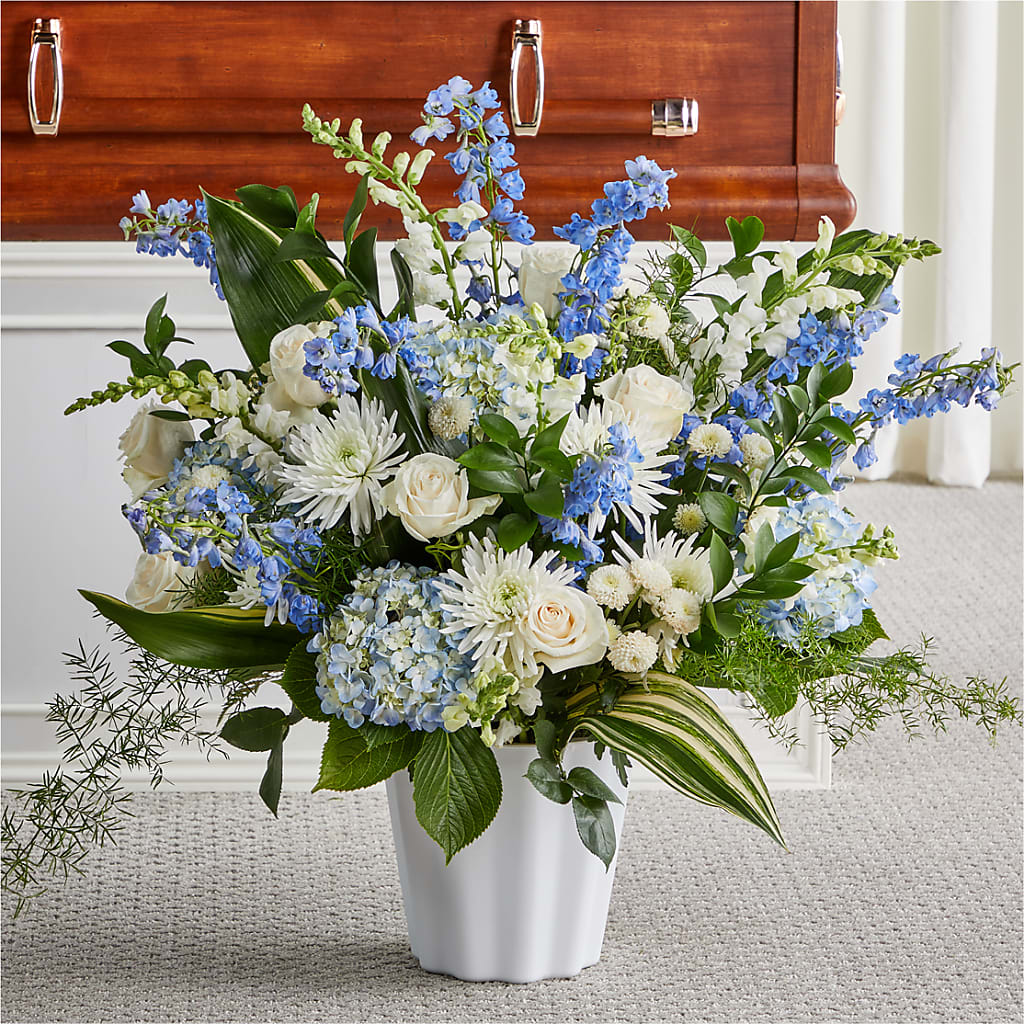Everlasting Memories Floor Basket – Blooms By Vickrey, Camp Hill PA