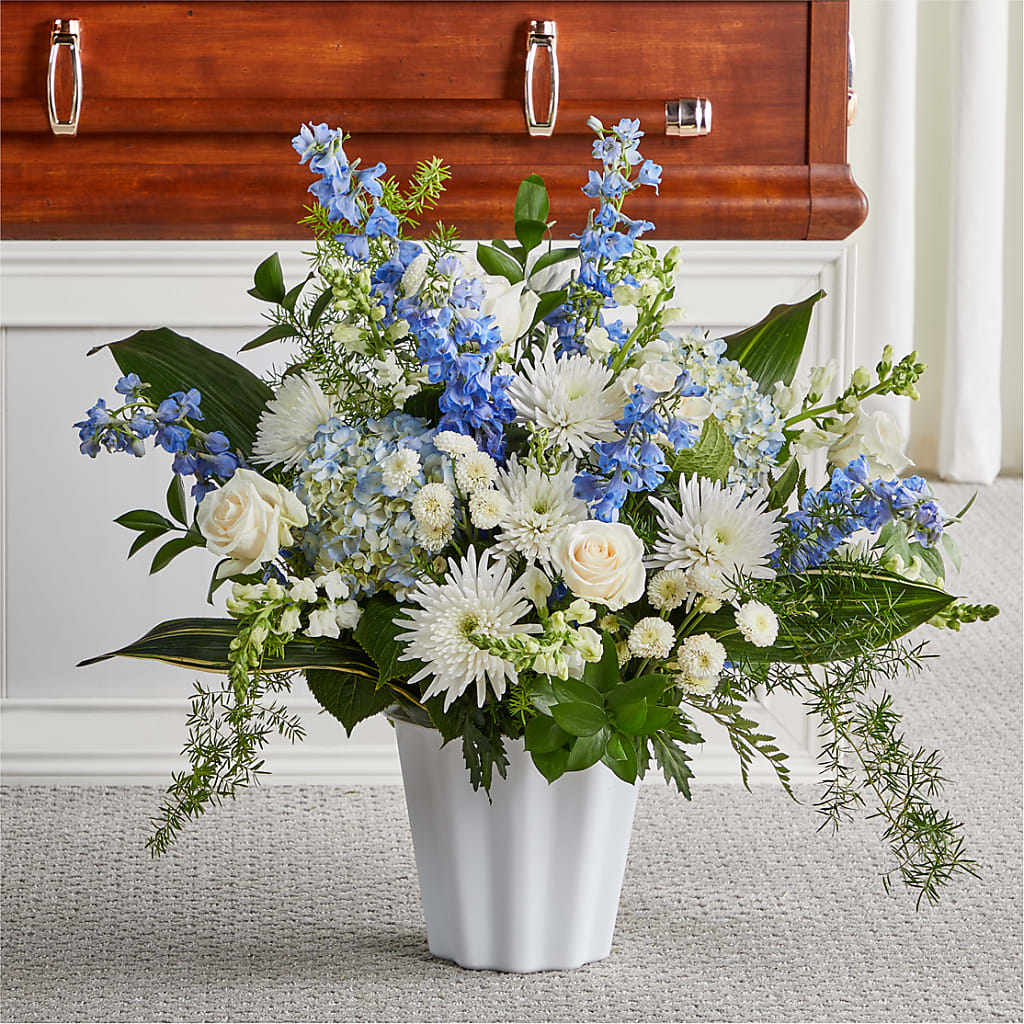 Everlasting Memories Floor Basket – Blooms By Vickrey, Camp Hill PA