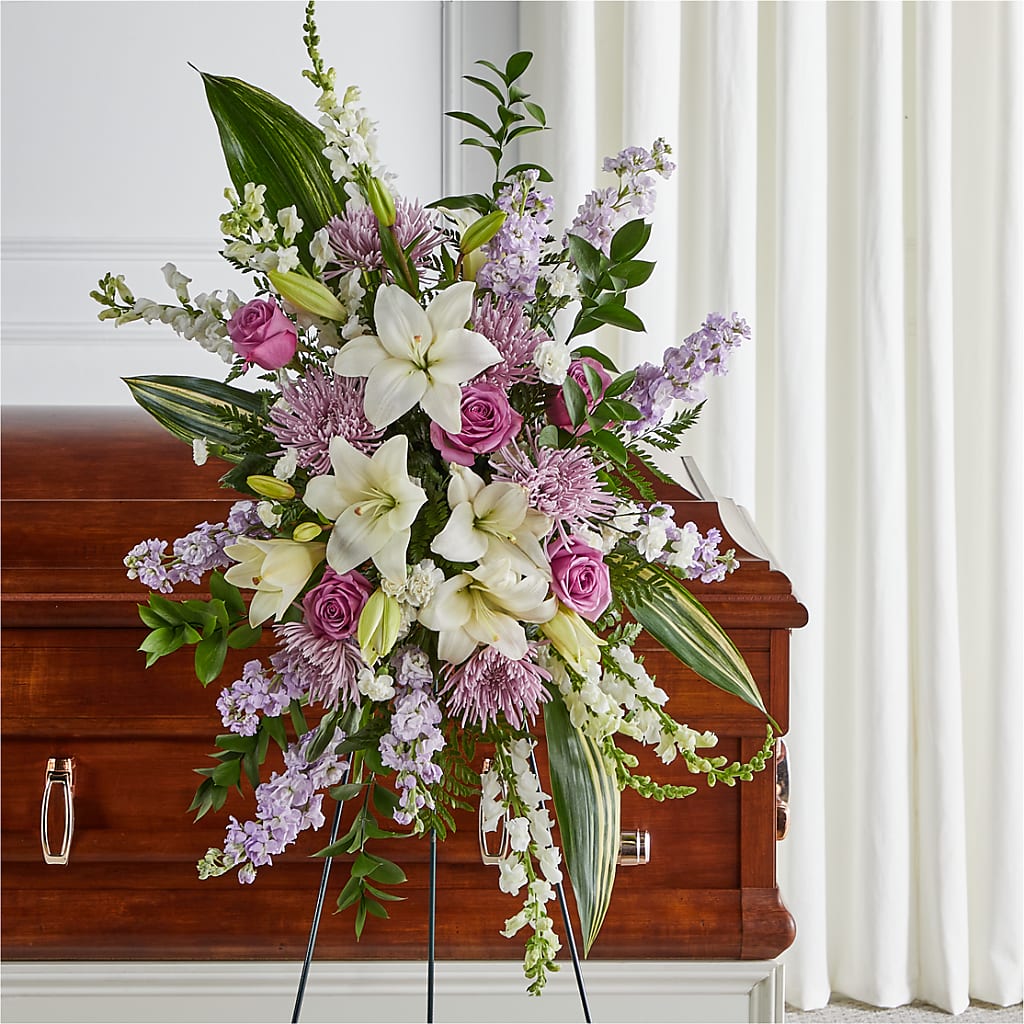 Grateful Hearts Standing Spray – Blooms By Vickrey, Camp Hill PA