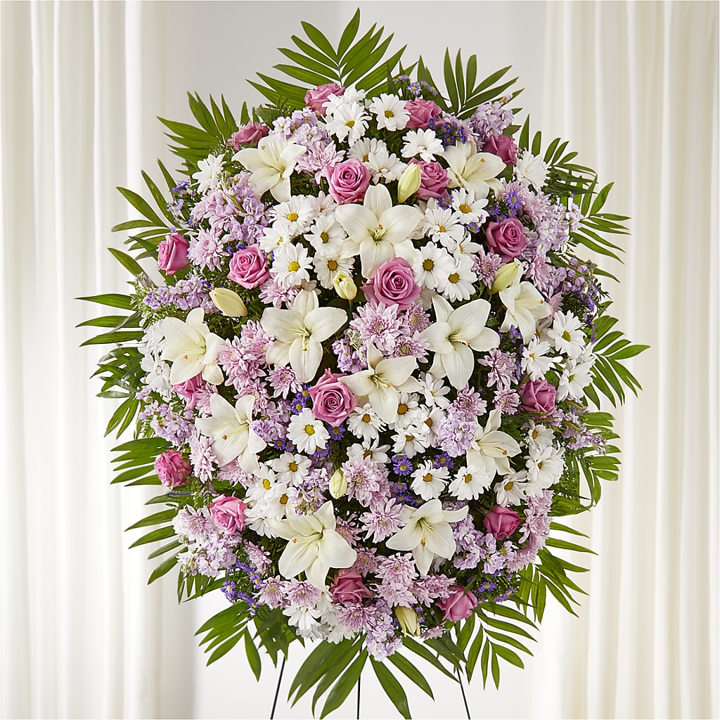 Surrounded by Love Standing Spray – Blooms By Vickrey, Camp Hill PA
