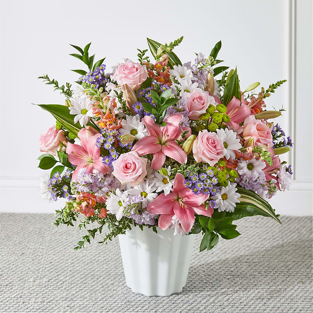 Abundant Compassion Floor Basket – Blooms By Vickrey, Camp Hill PA
