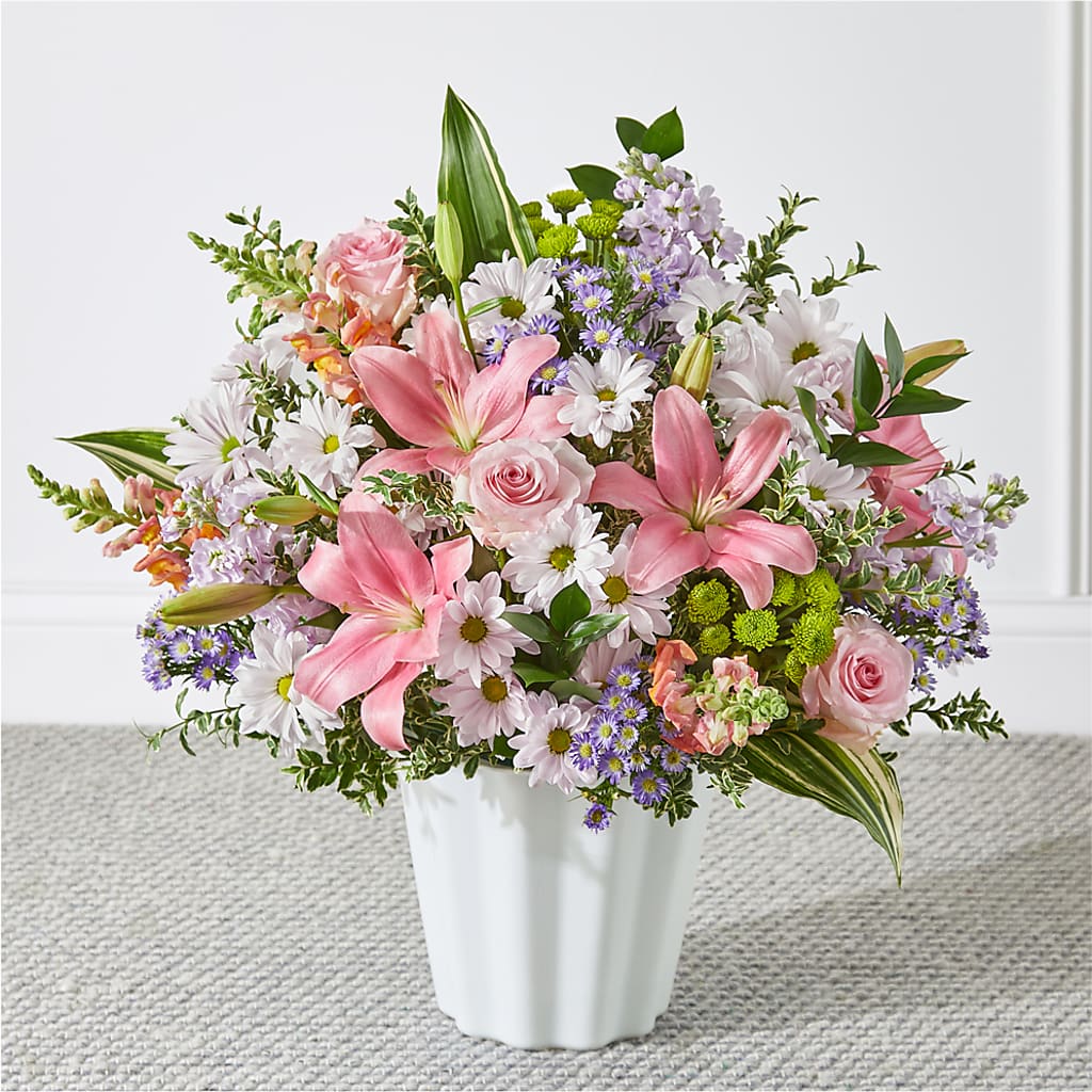 Abundant Compassion Floor Basket – Blooms By Vickrey, Camp Hill PA