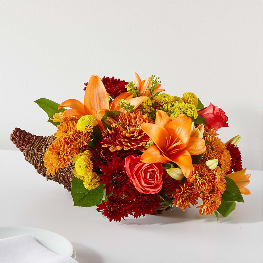 Bouquet of Blessings Cornucopia – Blooms By Vickrey, Camp Hill PA