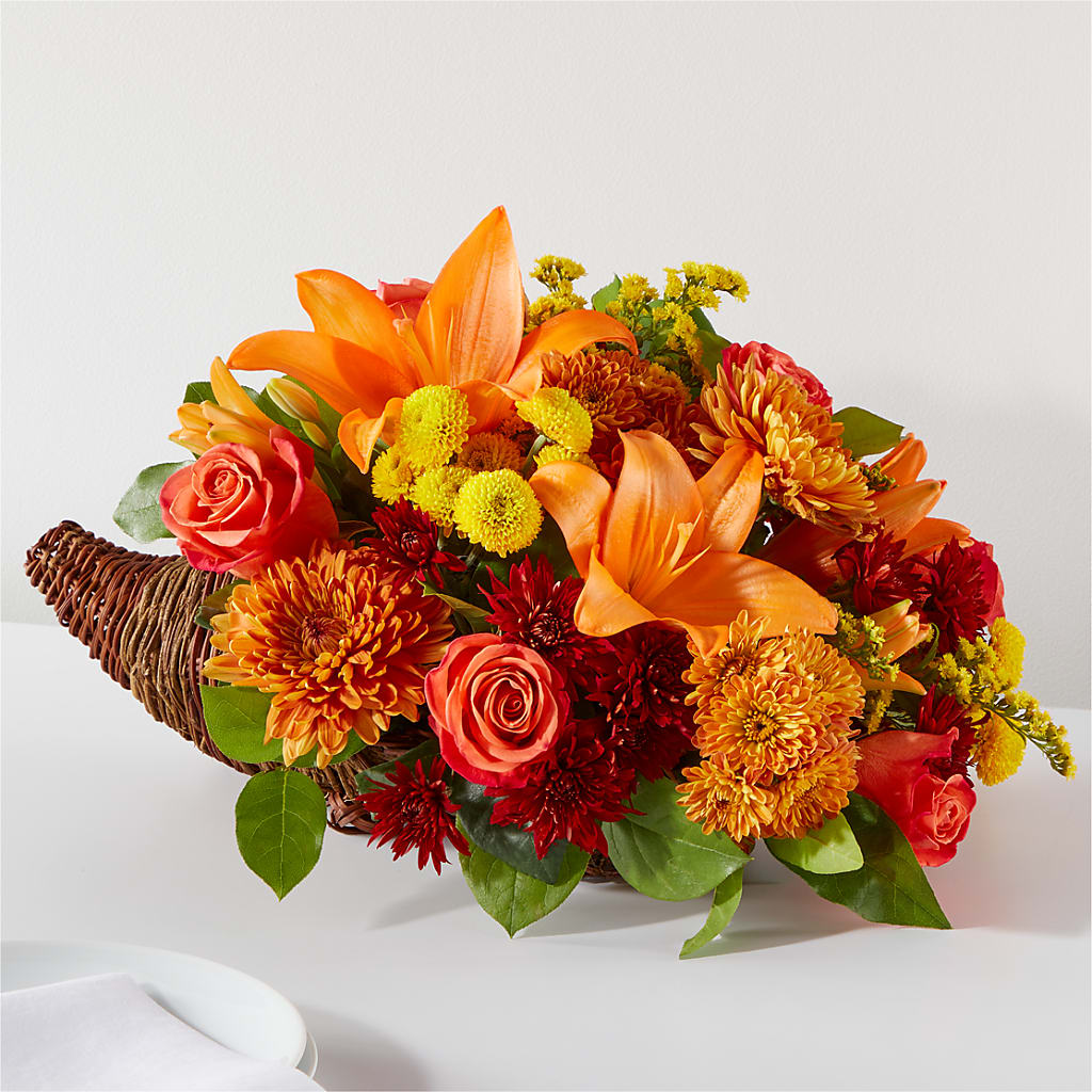 Bouquet of Blessings Cornucopia – Blooms By Vickrey, Camp Hill PA
