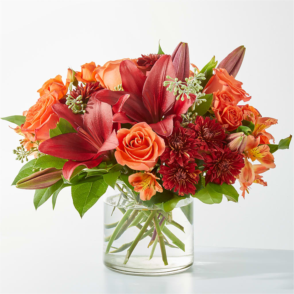 Crimson Leaves Bouquet – Blooms By Vickrey, Camp Hill PA