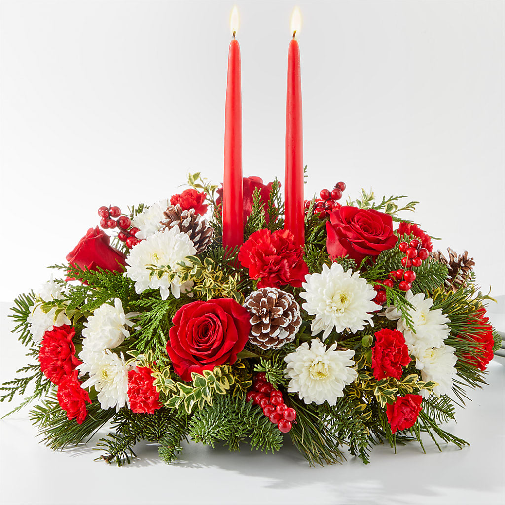Holiday Soiree Centerpiece – Blooms By Vickrey, Camp Hill PA