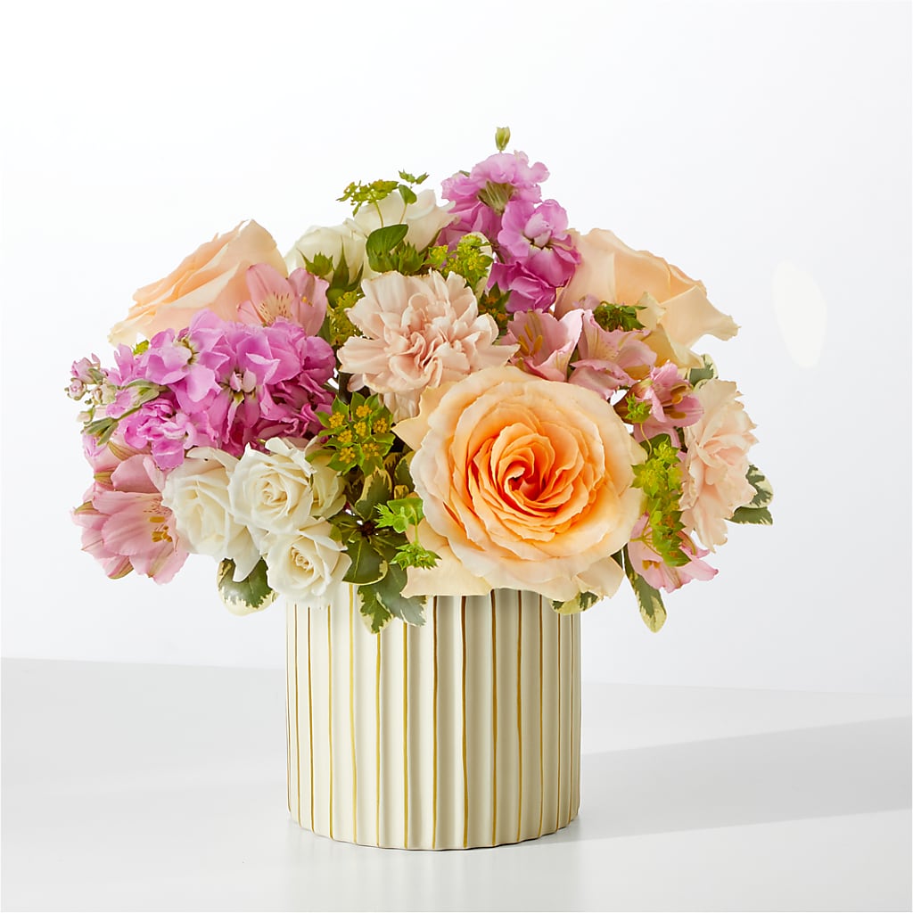 Paradise Bouquet with Ivory Vase – Blooms By Vickrey, Camp Hill PA