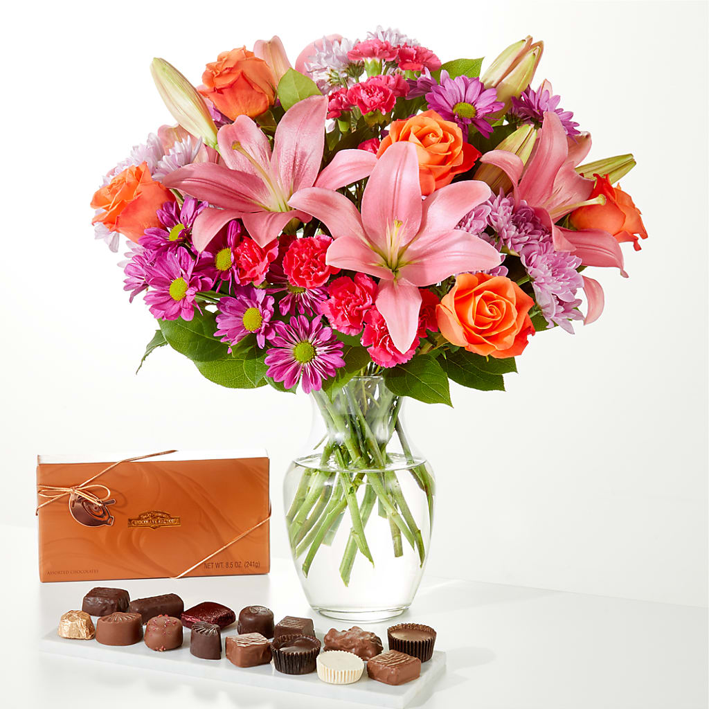One and Only Bouquet and Chocolate Bundle – Blooms By Vickrey, Camp Hill PA