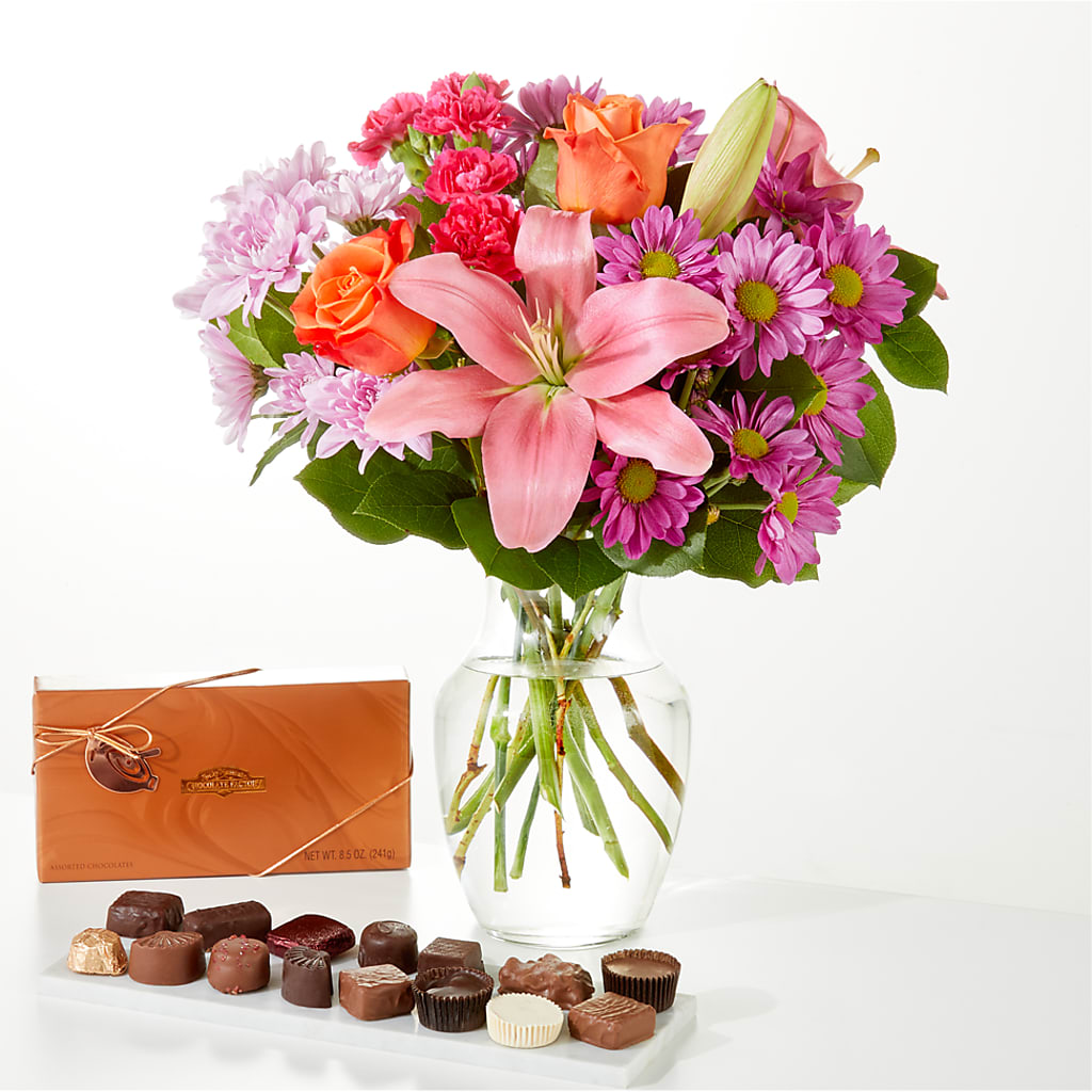 One and Only Bouquet and Chocolate Bundle – Blooms By Vickrey, Camp Hill PA