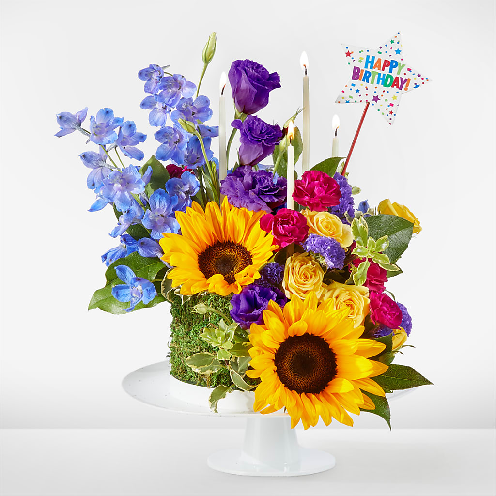 Star of the Day Floral Cake – Blooms By Vickrey, Camp Hill PA