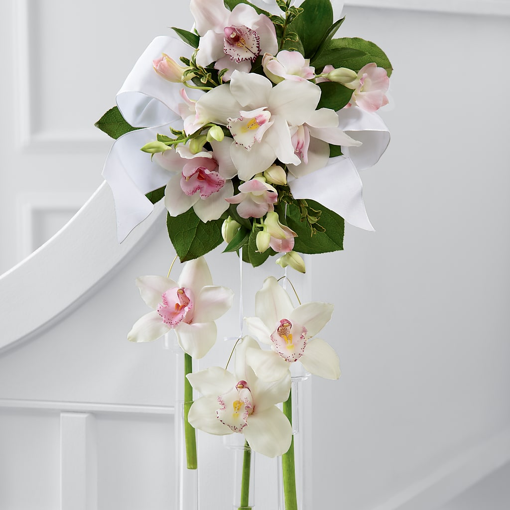 Perfect Entrance Pew Arrangement – Blooms By Vickrey, Camp Hill PA