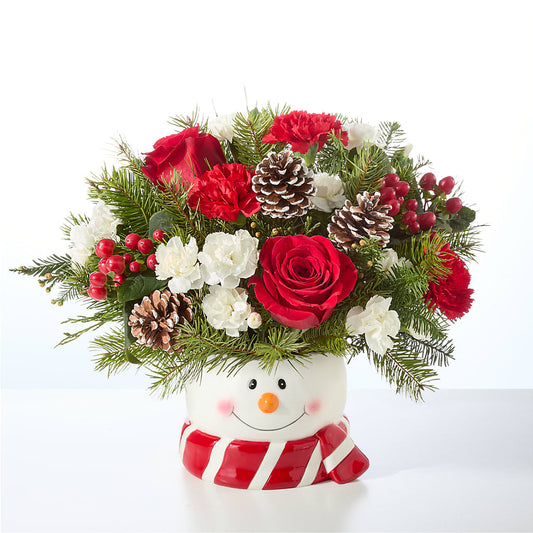 Jolly Snowman Bouquet –  Blooms By Vickrey, Camp Hill PA