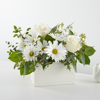 Fresh Linen Box Bouquet –  Blooms By Vickrey, Camp Hill PA