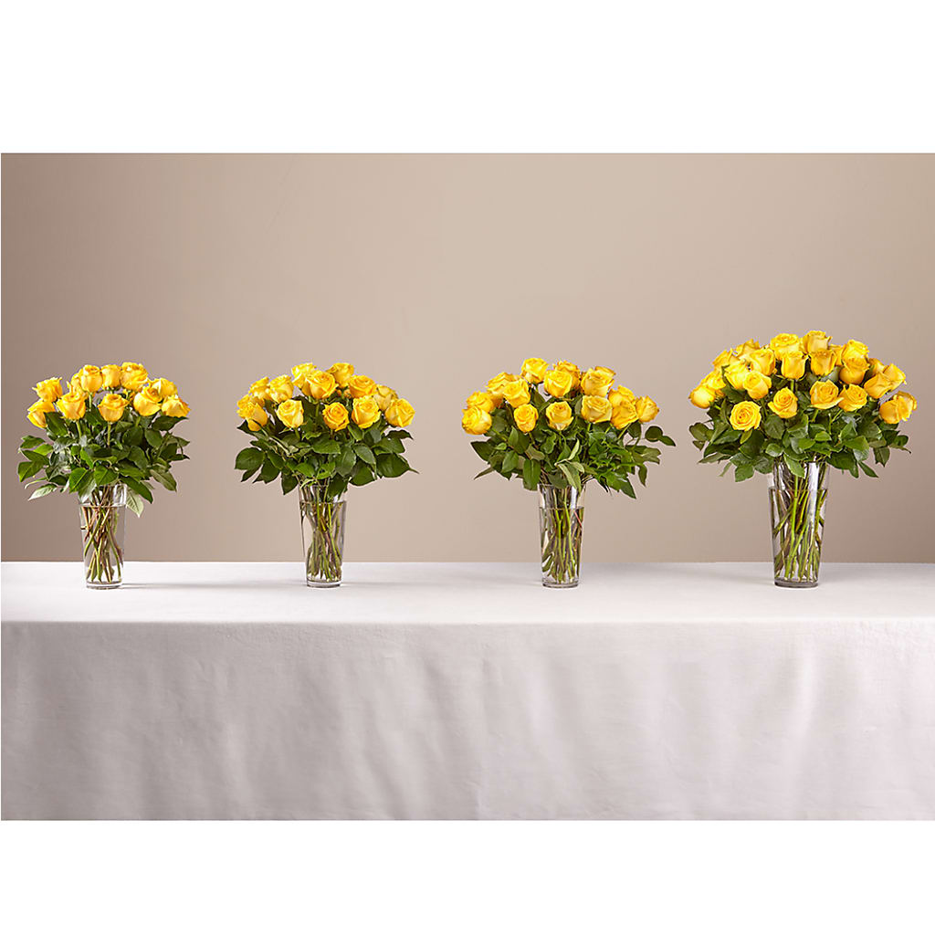 Long Stem Yellow Rose Bouquet –  Blooms By Vickrey, Camp Hill PA