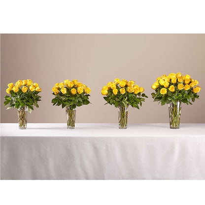 Long Stem Yellow Rose Bouquet –  Blooms By Vickrey, Camp Hill PA