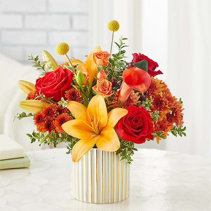 Scarlet Skies Bouquet –  Blooms By Vickrey, Camp Hill PA