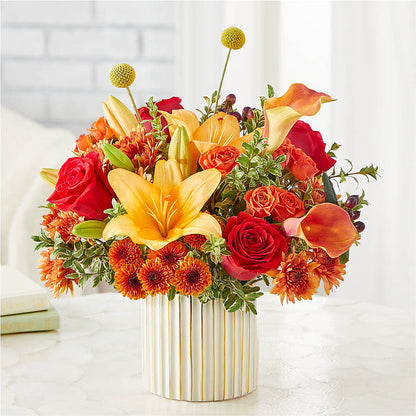 Scarlet Skies Bouquet –  Blooms By Vickrey, Camp Hill PA