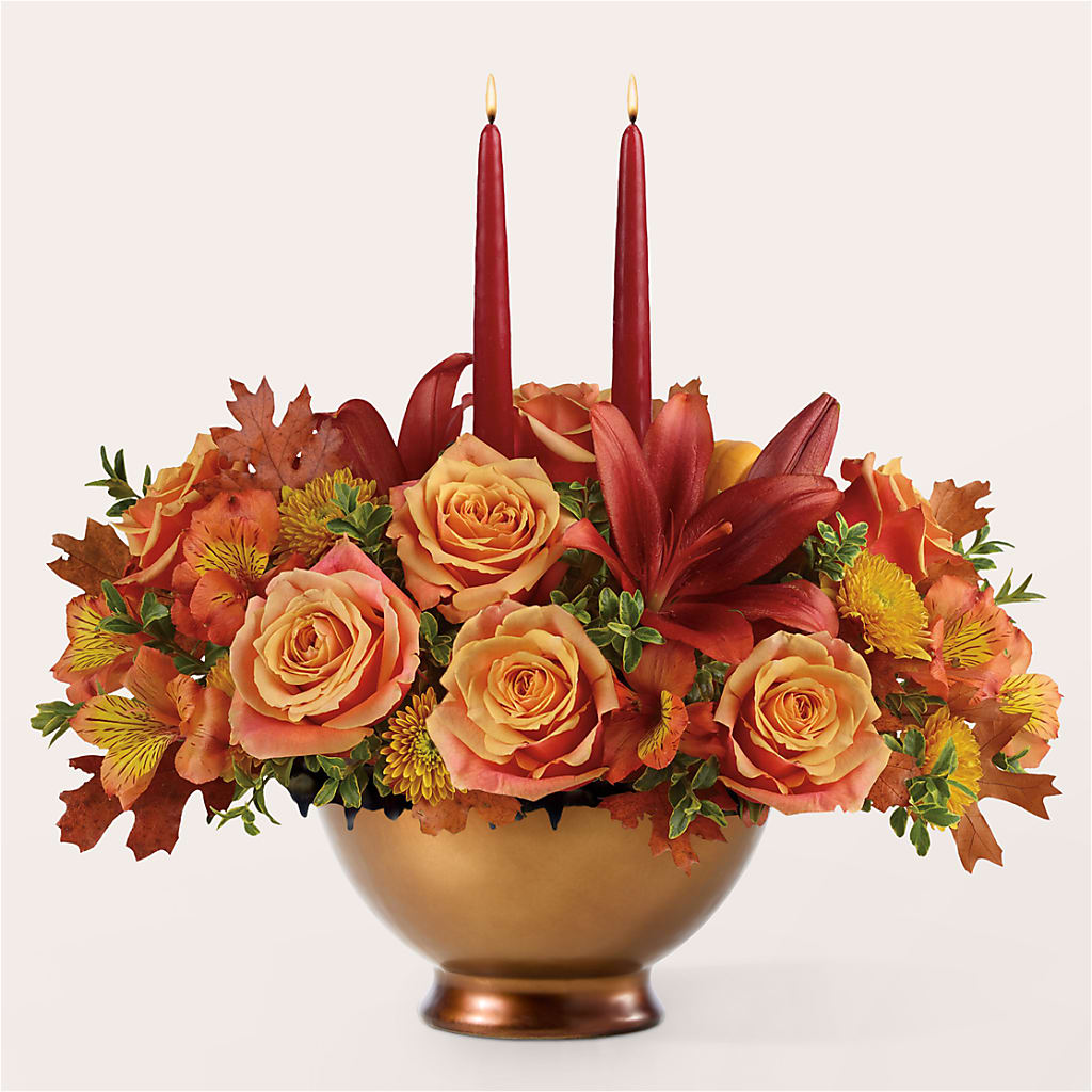 Harvest Table Centerpiece –  Blooms By Vickrey, Camp Hill PA