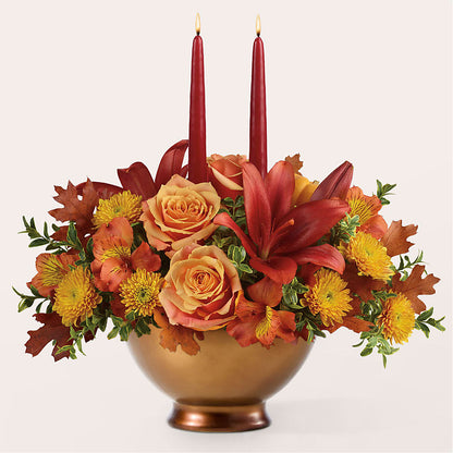 Harvest Table Centerpiece –  Blooms By Vickrey, Camp Hill PA