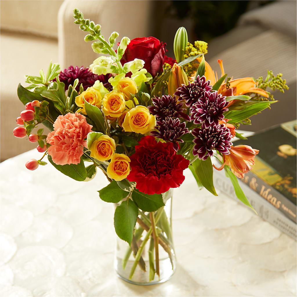Fall Delight – A Florist Original –  Blooms By Vickrey, Camp Hill PA