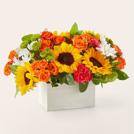 Sun-drenched Blooms Box Bouquet –  Blooms By Vickrey, Camp Hill PA
