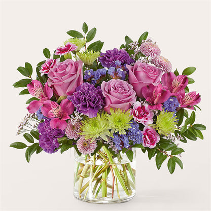 Glass Half Full Bouquet –  Blooms By Vickrey, Camp Hill PA