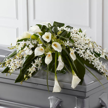 Angel Wings Casket Spray –  Blooms By Vickrey, Camp Hill PA